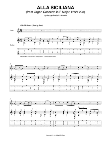 Alla Siciliana (from Organ Concerto in F Major, HWV 293) (arr. Mark Phillips)