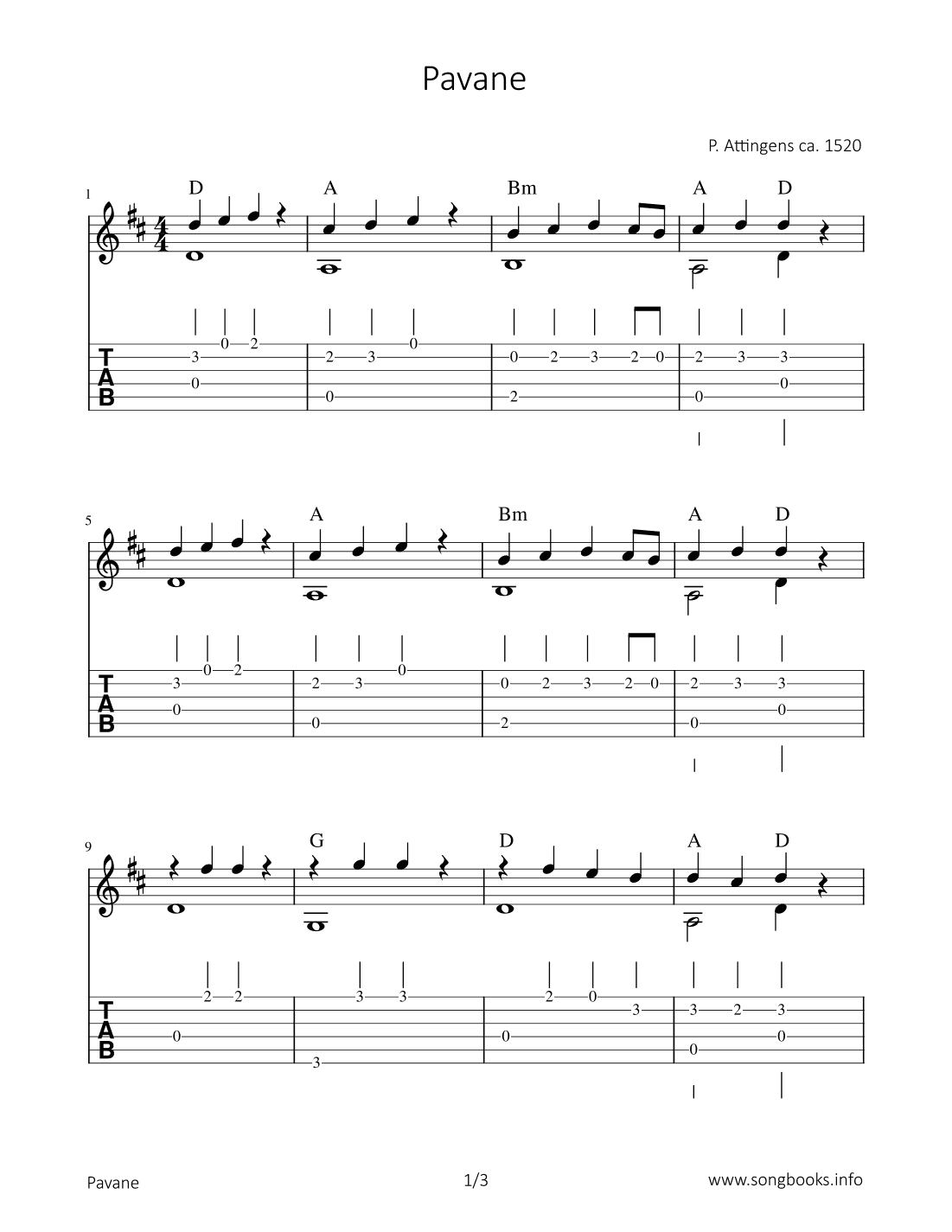 Pavane (arr. Bettina Schipp)