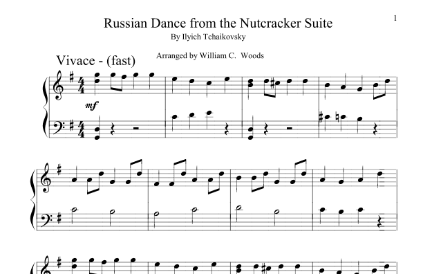 Russian Dance from the Nutcracker Suite (arr. William C. Woods)