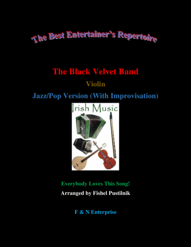"The Black Velvet Band"-for Violin (with Background Track)-Jazz/Pop Version (arr. Fishel Pustilnik)