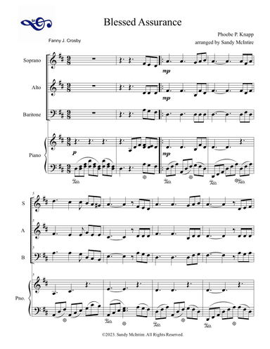 Blessed Assurance (arr. Sandy McIntire)