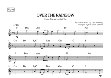 Over The Rainbow (arr. Benzaiten Editions)