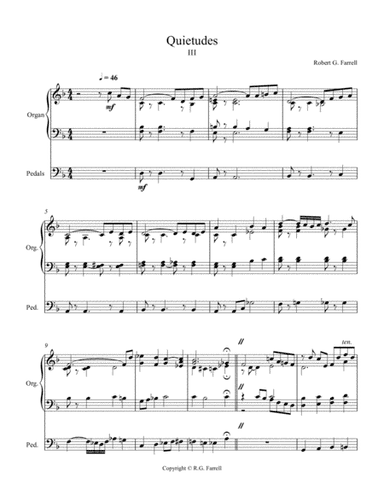 Quietude #3 for organ