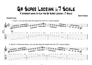 G# Super Locrian bb7 Scale (4 Ways to Play)