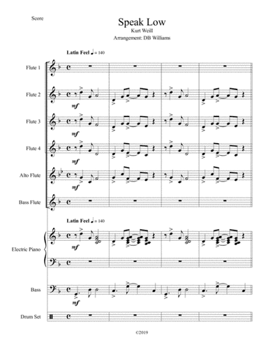 Speak Low (arr. DB Williams)