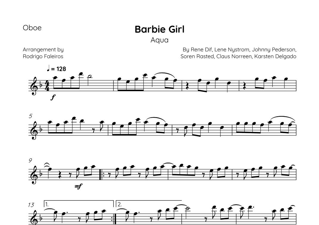 Barbie Girl (arr. Rodrigo Faleiros)