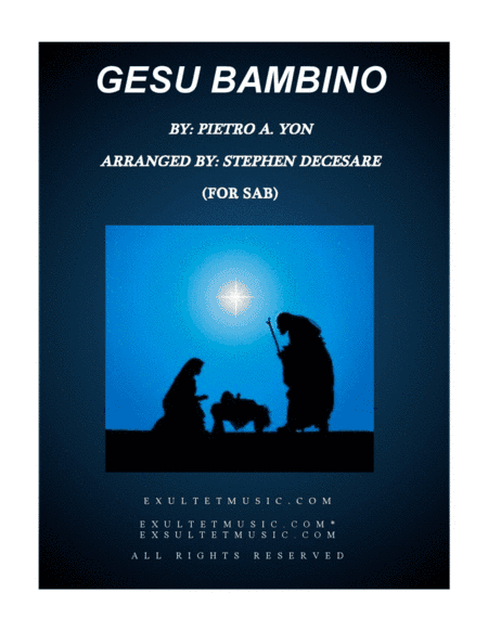 Gesu Bambino (for SAB) (arr. Stephen DeCesare)