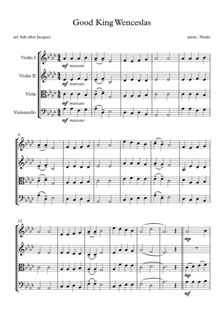 Good King Wenceslas (arr. Martin Ash)