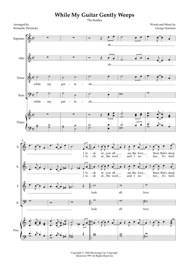 While My Guitar Gently Weeps (arr. BTmusic)