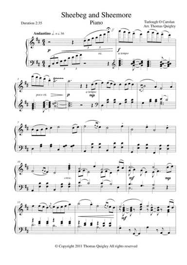 Sheebeg and Sheemore (arr. Thomas Quigley)