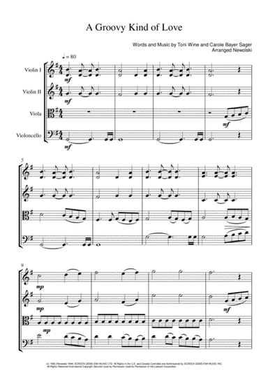 A Groovy Kind Of Love (arr. Newolski)