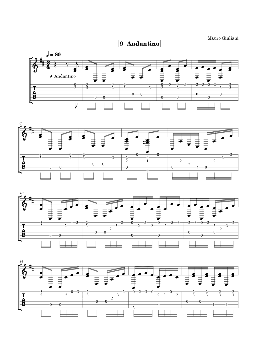 9 Andantino (arr. Tracy Dean McCallum)