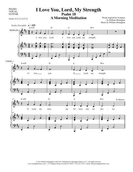 I Love You, Lord, My Strength (Psalm 18)