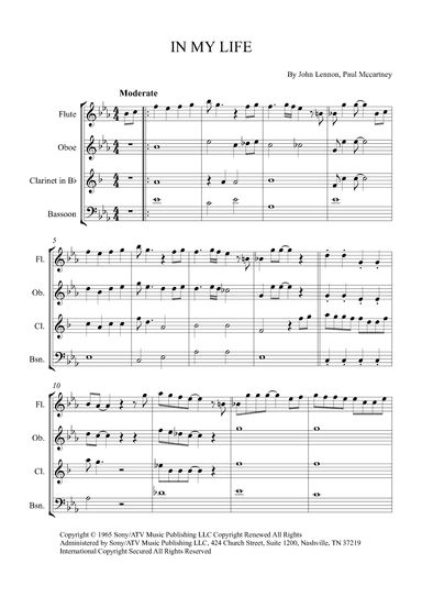 In My Life (arr. Alex Nunes Rodrigues)