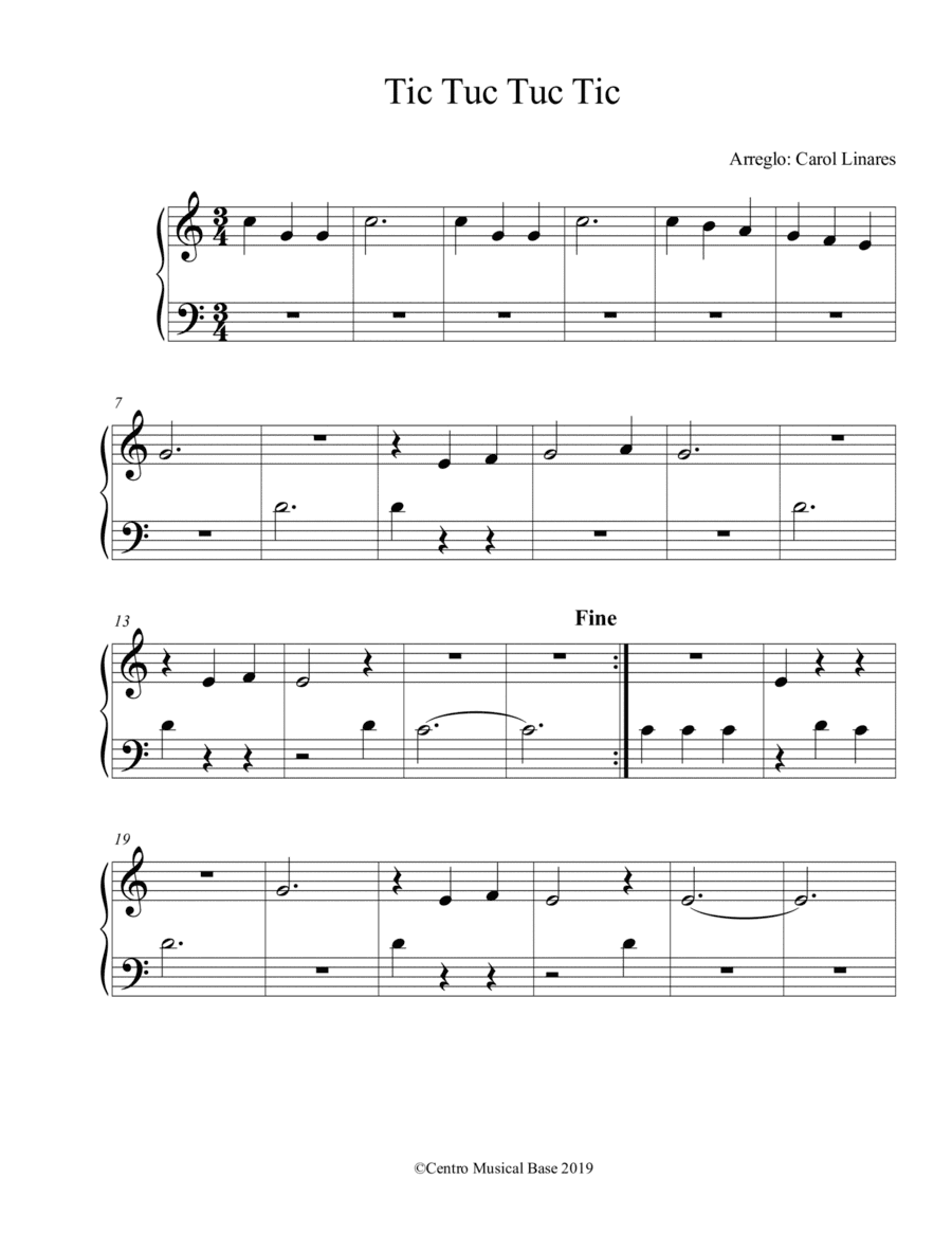 Tic Tuc Tuc Tic (arr. Centro Musical Base)