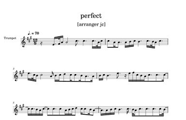 Perfect (arr. julio cesar)