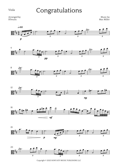 Congratulations (arr. BTmusic)