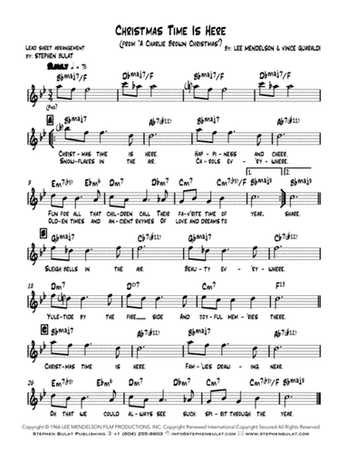 Christmas Time Is Here (arr. Stephen Bulat)