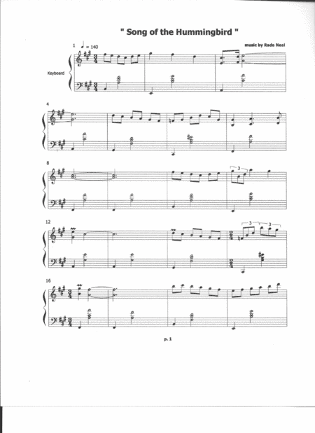 song of the hummingbird