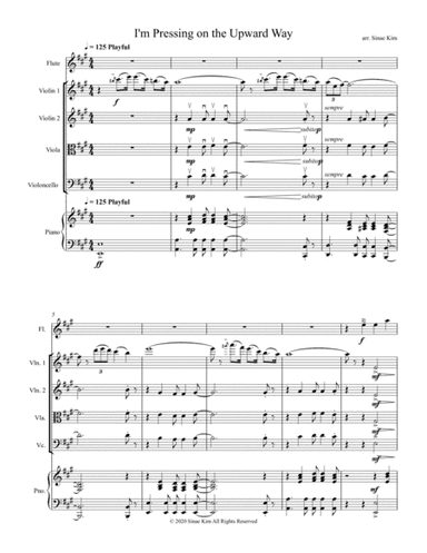 I'm Pressing On The Upward Way for Flute and Strings (arr. Sinae Kim)