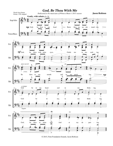 God, Be Thou With Me