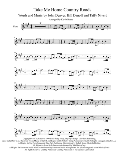 Take Me Home, Country Roads (arr. Kevin Busse)