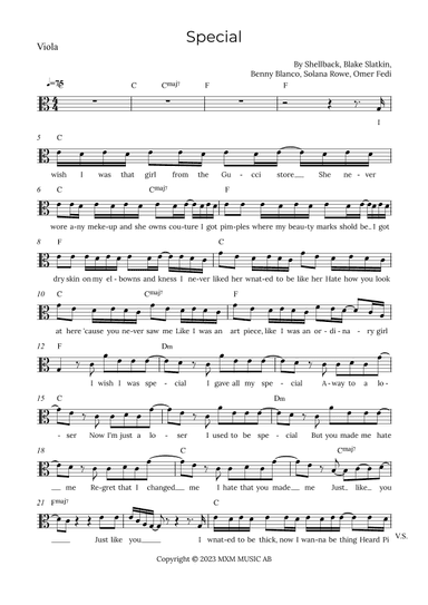 Special (arr. Alex Nunes Rodrigues)