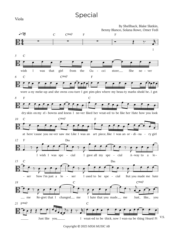 Special (arr. Alex Nunes Rodrigues)