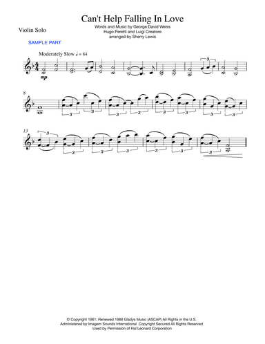 Can't Help Falling In Love (arr. Sherry Lewis)