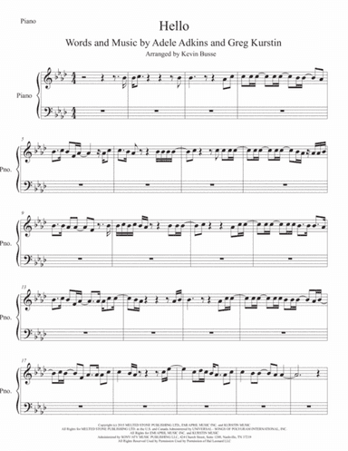 Hello (arr. Kevin Busse)