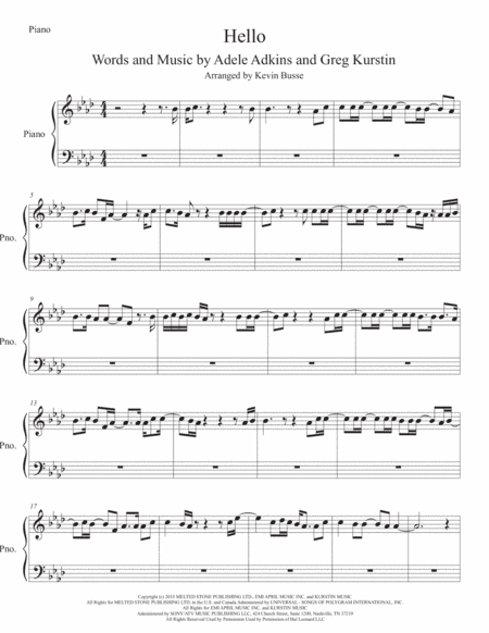 Hello (arr. Kevin Busse)