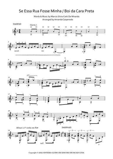 Se Essa Rua Fosse Minha (arr. Amanda Carpenedo)