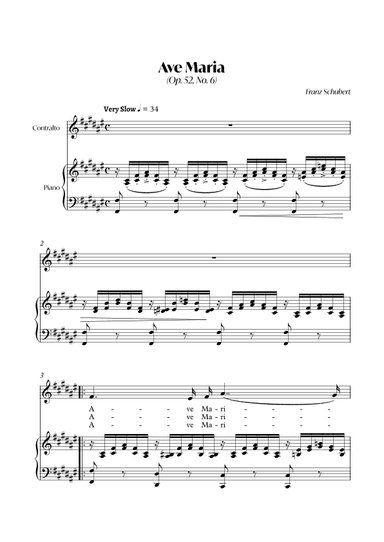 Ave Maria (Franz Schubert) - CONTRALTO_F# (arr. André Alberto Santos)