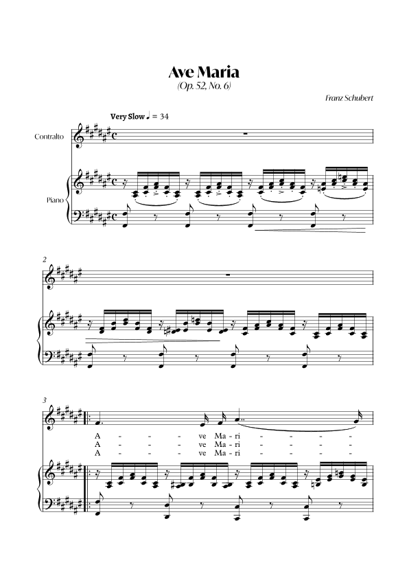 Ave Maria (Franz Schubert) - CONTRALTO_F# (arr. André Alberto Santos)