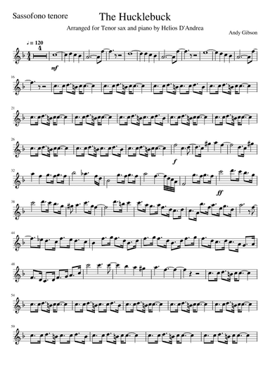The Hucklebuck      -  Instrumental Version (arr. Helios D'Andrea)