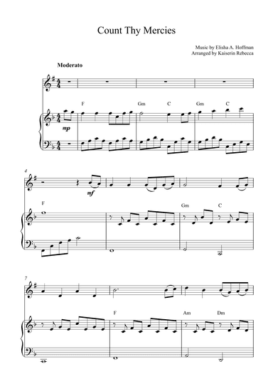 Count Thy Mercies (arr. Kaiserin Rebecca)