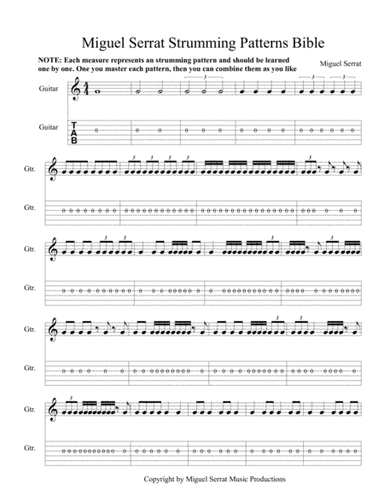 Miguel Serrat Strumming Patterns Bible
