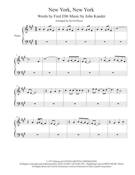 Theme From "New York, New York" (arr. Kevin Busse)