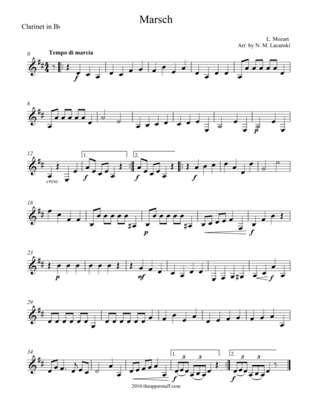 Marsch (arr. Nick Lacanski)