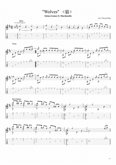 Wolves (arr. Vincent Ong)