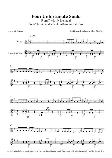 Poor Unfortunate Souls (arr. André Nusa)