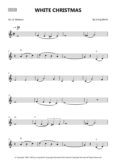 White Christmas (arr. Douglas Wattson)