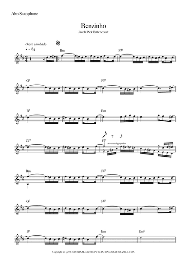 Benzinho (arr. Fabio Carrilho)