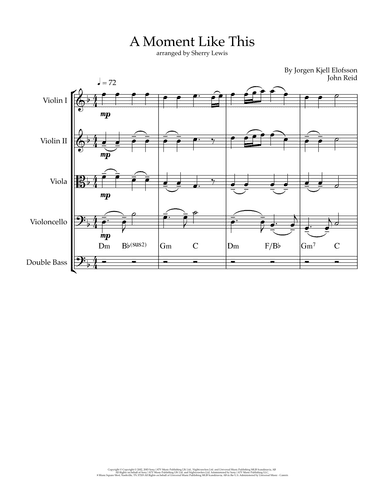 A Moment Like This (arr. Sherry Lewis)