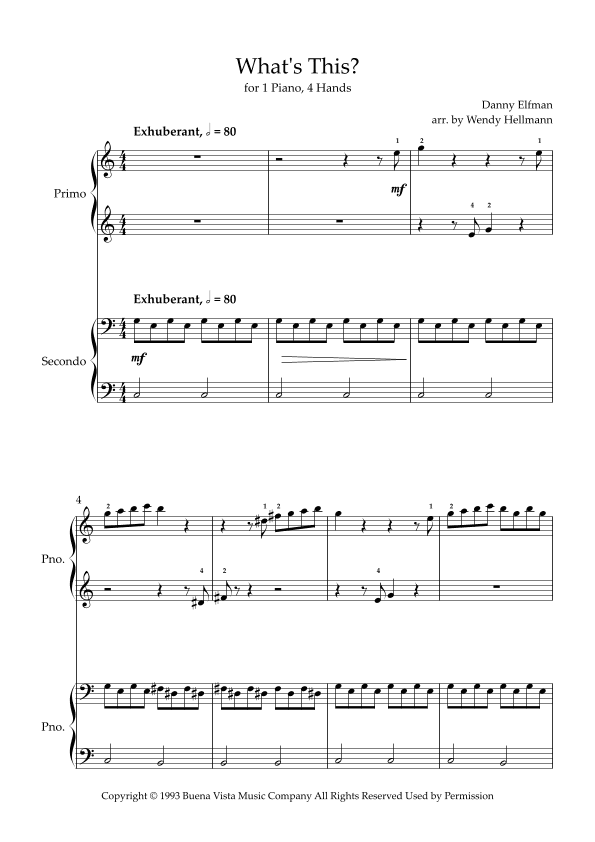 What's This? (arr. Wendy Hellmann)