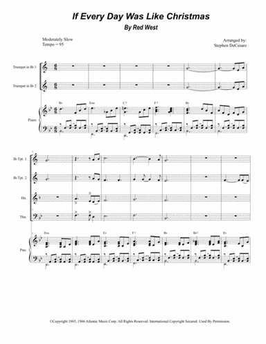 If Every Day Was Like Christmas (arr. Stephen DeCesare)