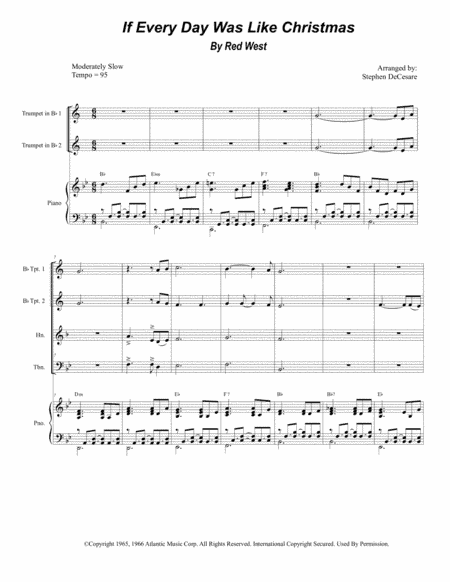 If Every Day Was Like Christmas (arr. Stephen DeCesare)