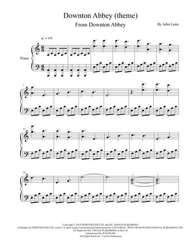 Downton Abbey (theme) (arr. Iván Díaz)