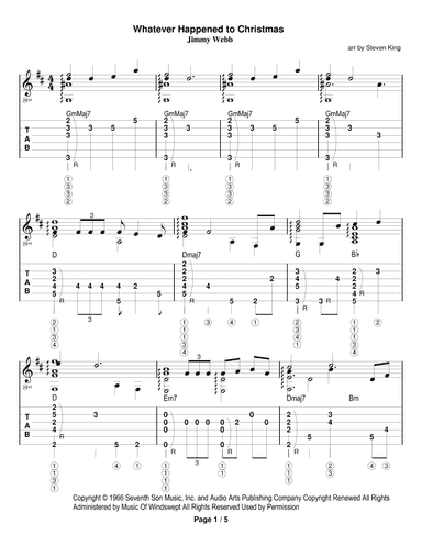 Whatever Happened To Christmas (arr. Steven King)