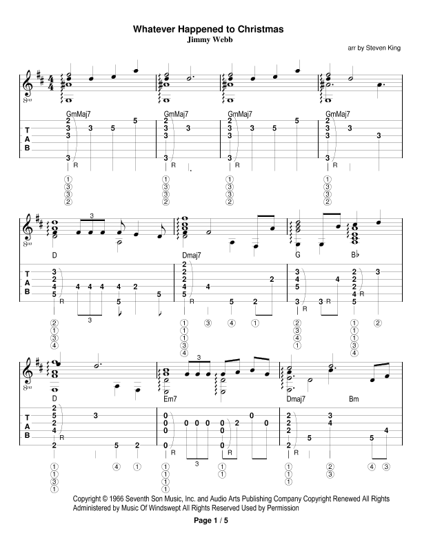 Whatever Happened To Christmas (arr. Steven King)